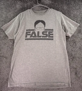 THE OFFICE DWIGHT SCHRUTE SHIRT RIPPLE JUNCTION ADULT MEDIUM M GRAY SHORT SLEEVE - Imagen 1 de 6