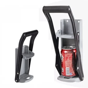 16OZ LARGE BEER TIN CAN CRUSHER WALL MOUNTED RECYCLING TOOL BOTTLE OPENER 500ML - Picture 1 of 1