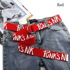Letter Printing Harajuku Trouser Long Waist Strap Jeans Belts Canvas Belt