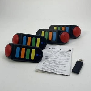 4x Buzz Wireless Controller Buzzers Playstation 3 PS3 mit USB Dongle Empfänger - Bild 1 von 7