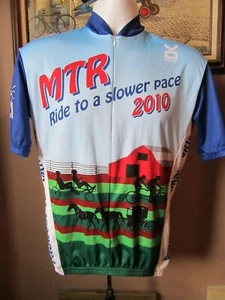 VOMAX Midwest Tandem Rally 2010 mehrfarbiges 3/4-Reißverschluss Radtrikot ~ Herren Medium - Bild 1 von 12