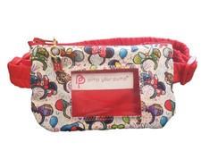 Diabetic Insulin pump pouch with vinyl screen & zip charm