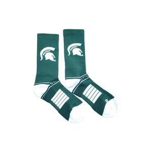 Michigan St Spartans NCAA Herren vollgestrickt Logo Crew Socken grün M/L (8-12) - Bild 1 von 11