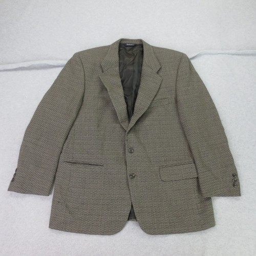 Cappotto sportivo da uomo vintage Burberry London Nordstrom Blazer taglia 44R lana union *