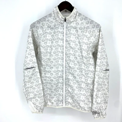 Chaqueta de Senderismo REI Mujer Pequeña Blanca Gris Floral Boho Ligera Embalable Cremallera Completa Foto 1 de 4