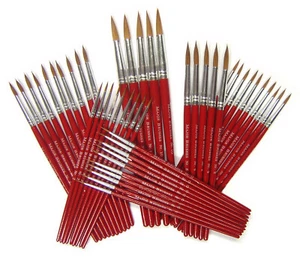 Single Handmade Sable Artist Paint Brushes Sizes 000 To 10 + Multibuy Discount - Picture 1 of 4