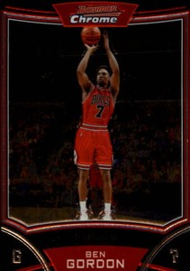 2008-09 Bowman Chrome Chicago Bulls Basketball Card #35 Ben Gordon