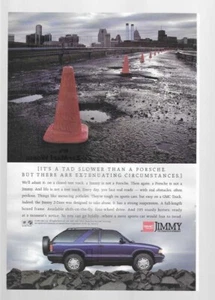 1995 GMC Jimmy & National Geographic Software Zip Zap Map Vintage Print Ads - Picture 1 of 2
