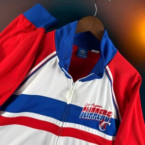 Adidas LA Clippers Chaqueta de Pista Hombres 2XL Bloque de Color Bordado Retro NBA Cremallera - Imagen 1 de 13