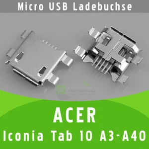 ✅ Acer Iconia Tab 10 A3-A40 prise micro USB DC prise de charge prise d'alimentation port - Photo 1/1