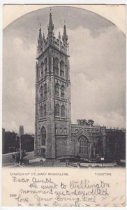 Taunton; Church Of St Mary Magdalene PPC, 1905 PMK To Miss Robson, West Pennard - Foto 1 di 2