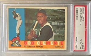 1960 Topps #326 Roberto Clemente PSA 6 EX-MT Pittsburgh Pirates HOF! - Picture 1 of 2