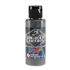 Createx Wicked Colors W014 Grey 2oz. water-based universal airbrush paint  - Picture 1 of 2