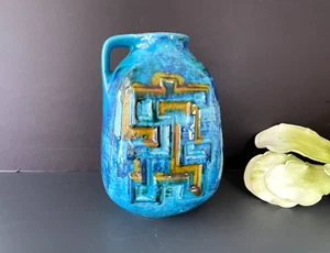 German Pottery Carstens-Tonnieshof Turquoise Vase/Jug - Fat Lava 74-21 - Picture 1 of 24