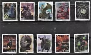 USA Used Stamps 2024 Forever Dungeons and Dragons Very Fine off paper - Picture 1 of 1