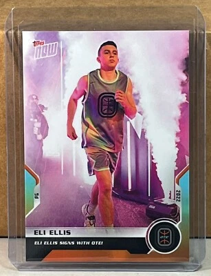 2022 TOPPS NOW Overtime Elite #OS-9 ELI ELLIS ROOKIE signs OTE Print Run 299 - Image 1 of 2
