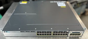 Cisco WS-C3750X-24T-E 24 Port Gigabit Switch | C3KX-NM-1G - Foto 1 di 4
