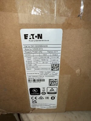 NEW EATON DM1-34016EB-S20S POWER XL DM1 STYLE 3-5005-001A 7.5HP/10HP - Image 1 of 2