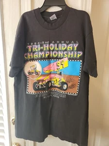 Vintage 1994 T-shirt El Paso Tx Speedway Holiday Champion Single Stitch Size L - Picture 1 of 13