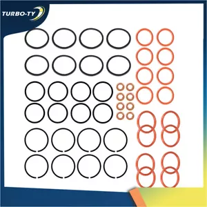 Set of 8 Fuel Injector O-Ring Seal Kit For 1994-2001 Ford Power 7.3L Stroke - Foto 1 di 9
