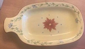 Pfaltzgraff Napoli Tray with Handle 12.5" Long X 7.5" Wide serving snack tray - Picture 1 of 7