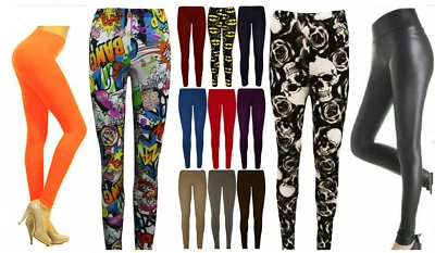Femme Halloween Imprimé Leggings Extensible Pantalon Étroit Grande Taille Bas - Photo 1/2