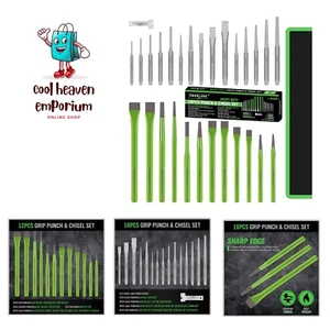 SWANLAKE Punch and Chisel Set, Including Taper Punch, Cold Chisels, Pin Punch... - Picture 1 of 9