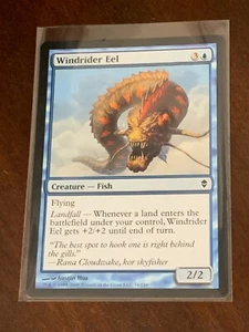 Magic the Gathering Zendikar Windrider Eel - Picture 1 of 2