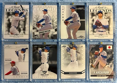 SHOHEI OHTANI "BABE RUTH OF JAPAN" LOT (8)  DODGERS LEGEND 2023 BASEBALL CARDS - Image 1 of 4