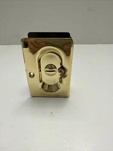 Emtek 21013NL Modern Rectangular 7-1/4 Inch Privacy Mortise - Gold - Picture 1 of 4