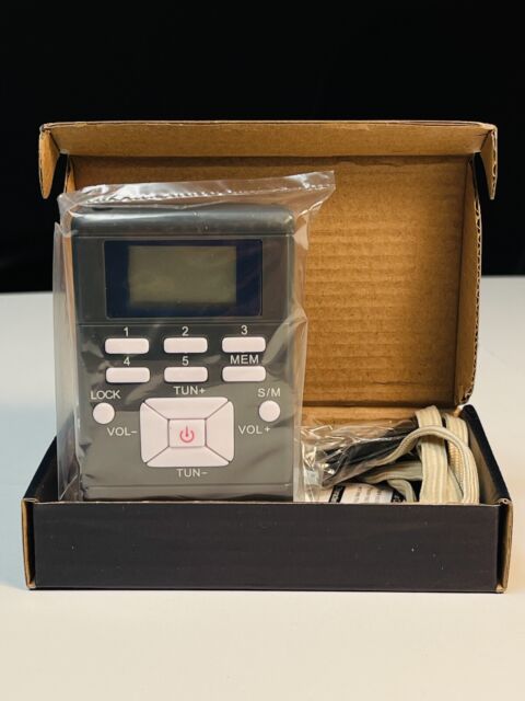 Retekess TR106 Mini radios de bolsillo portátiles AM FM sintonización  digital, funciona con pilas AAA, reloj de soporte, alarma, temporizador de