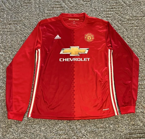 Adidas Manchester United 2016-17 Home Zlatan Ibrahimovic Red Soccer Jersey XL Cover
