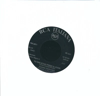 45 RPM Gianni Morandi – Tu That M 'Hai Taken The Lionheart / Take, Take §§§ - Image 1 of 2