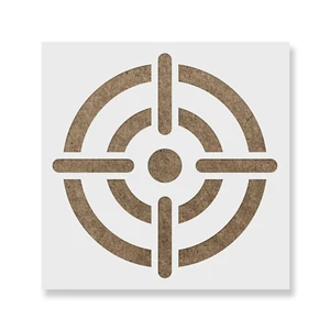 Bullseye Stencil - Durable & Reusable Mylar Stencils - Picture 1 of 5