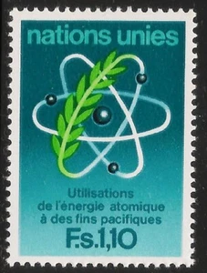 Vereinte Nationen - Genf #72 (G7) Sehr schön MNH - 1977 1.10fr Atomic Energy - Bild 1 von 1