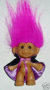 HALLOWEEN Russ Troll Doll CAPED BANDIT 3" New - Picture 1 of 2