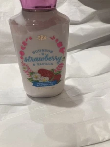 BATH & BODY WORKS Bourbon Strawberry & Vanilla Body Lotion 8 oz Brand New! - Picture 1 of 4
