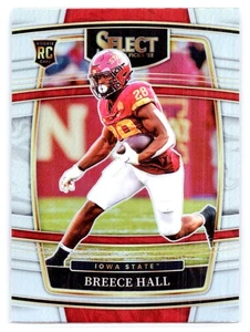 2022 Panini Select Draft Picks #12 Breece Hall Silver Refractor - Picture 1 of 2
