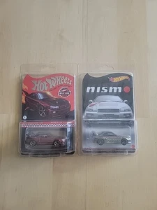 Lot Of 2 Hot Wheels Rlc Nissan Skyline R34 Silver + Red W/ Protectors - Picture 1 of 1