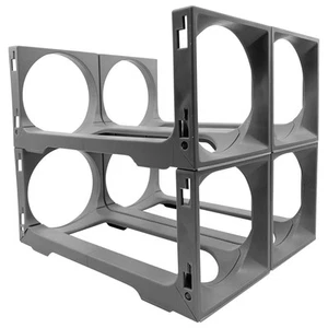 NEW Stakrax Fridge Rack Set 4 Bottle Silver - Picture 1 of 4