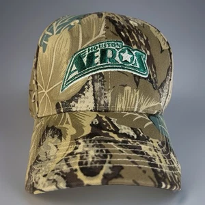 Raro Sombrero Camuflado Houston Aeros - Camisas Toro, De Colección, Ajustable Snapback IHL Nuevo - Imagen 1 de 8