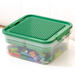 Spielzeug Aufbewahrung Organizer Behälter für Lego, Bausteine Aufbewahrung mit Gebäude B... - Bild 1 von 7