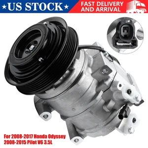 A/C Compressor with Clutch For 2008 2009 2010-2015 Honda Odyssey 3.5L CO 10840C - Picture 1 of 15