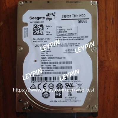 NEW Seagate 500GB 5400RPM SATA Thin 16MB 2.5" Hard Drive ST500LT012 HDD laptop - Image 1 of 2