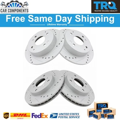 New Front and Rear Brake Rotors For 1998-1999 Acura CL 1998-2002 Honda Accord - Image 1 of 4