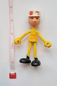 Vintage Hong Kong Bendable Duck Figure – 6” Easter Basket Bendy Toy – anni 70/80 - Foto 1 di 4