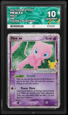 Pokemon TCG Card Mew ex 88/92 25th Anniversary Celebrations Holo - ACE 10 - Image 1 of 2