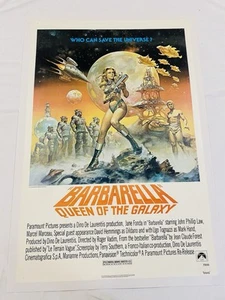 1977 BARBARELLA ORIG LINEN BACKED 27x41 MOVIE POSTER JANE FONDA SCI FI CLASSIC - Bild 1 von 7