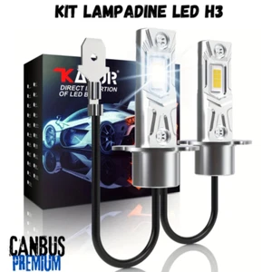 KIT LAMPADINE H3 Led Super Luminoso CANBUS, FARO E FENDINEBBIA ULTRAWHITE 6000K - Picture 1 of 12