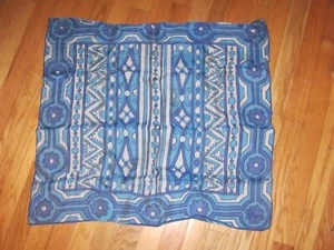 Vtg Vera Blue Pattern Square 1960s Retro Scarf Acetate? Polyester? 26" - Picture 1 of 2